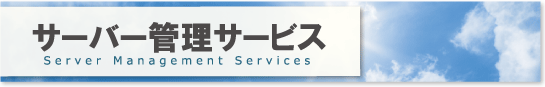 サーバー管理サービス/CLOUD SERVER SERVICE